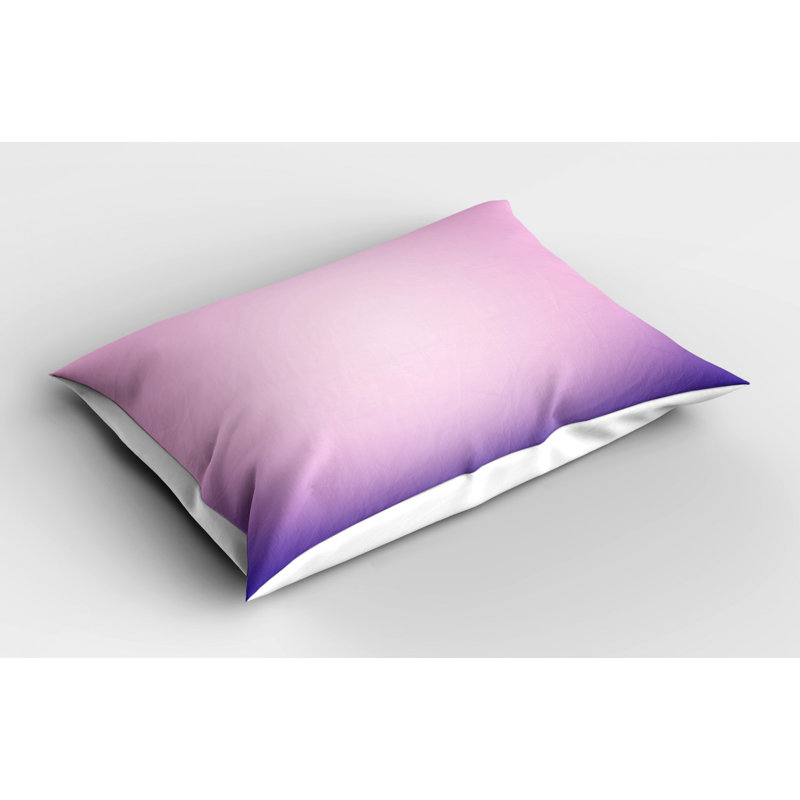 Pink Polyester Microfiber Piece Sham, Twin