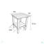 Ensemble de chaises berçantes toutes saisons avec table d'appoint, ensemble de chaises berçantes 3 pièces à texture de bois (comprend 2 chaises berçantes et 1 table)-505683133