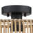 Necaise Rattan Semi Flush Mount