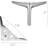 Heavy Duty Metal Furniture Legs For Sofa Cabinet Chair Replacement Modern Triangle Design Durable Support Set Of 4-112381228