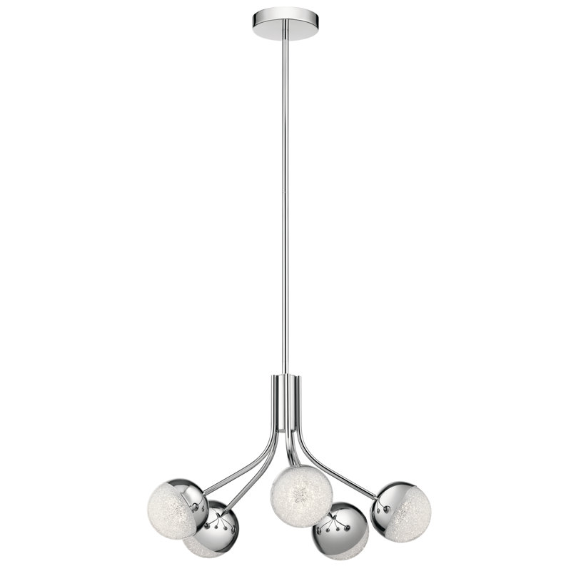 Lustre 5 lumières DEL Destra