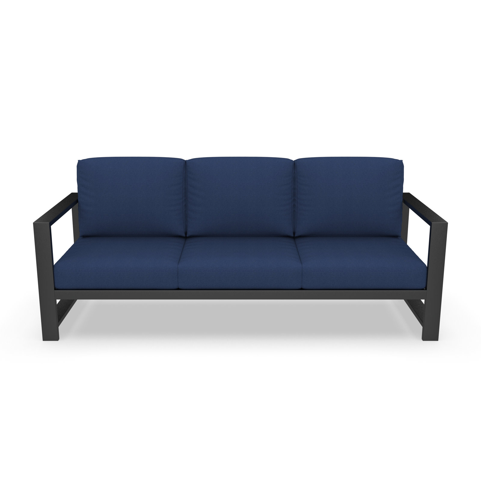 Dulcie 80'' Wide Outdoor Patio Sofa with Sunbrella Cushions, Canvas Navy Sunbrella® Canvas