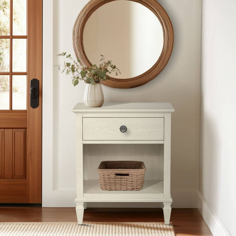 Table de chevet Victoria crème antique, Crème
