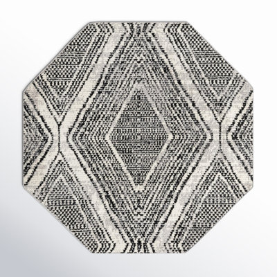 Tapis noir / blanc Penelope
