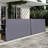 276'' X 71'' Retractable Privacy Screen Awning, Waterproof, - For Balcony, Grey 276" Water- Side -,