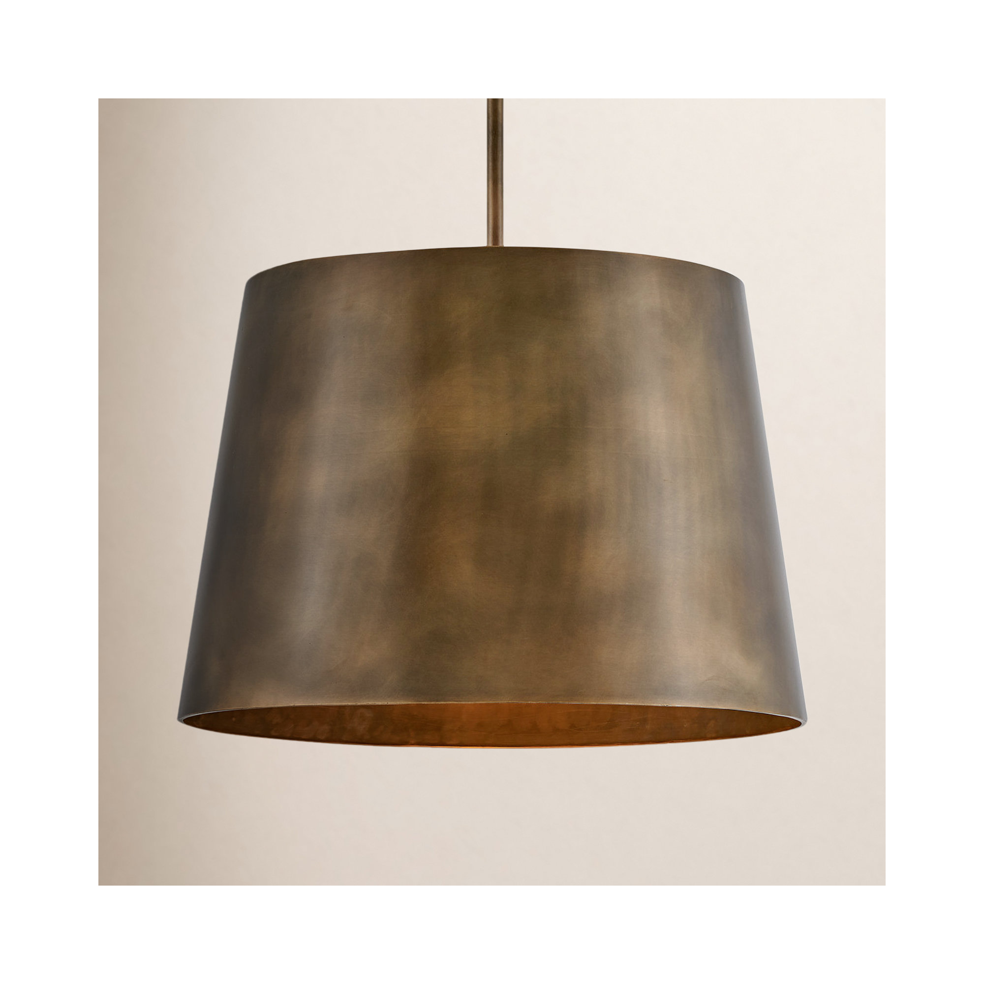 Outdoor Metal Pendant, Burnished Bronze