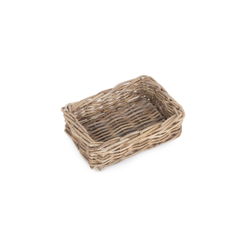 Rattan Shallow Storage Basket, 9 x 31 x 22