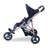 Teamson Kids Pin Up Confetti Doll Jogging Stroller with Retractable Canopy, Foldable Design & Storage Basket for 18" Dolls