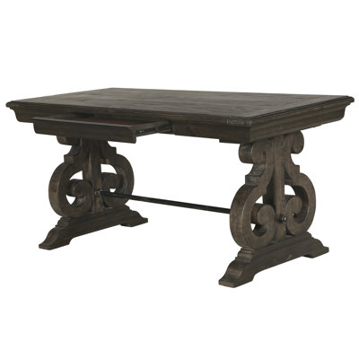 Bethel Solid Wood Base Writing Desk