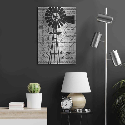 'Do Your Chores Windmill' by Cindy Jacobs, Metal Wall Art, 16"x24"