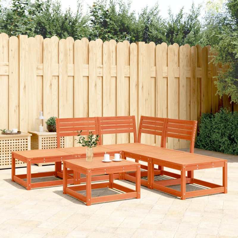 Wendell 63.5cm Wide L-Shaped Patio Sectional Set