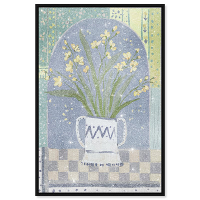 Daylilies In A Vase Print by Oliver Gal