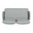 Mariano Steel Loveseat And Table, Off White;Grey-226146314-226146317