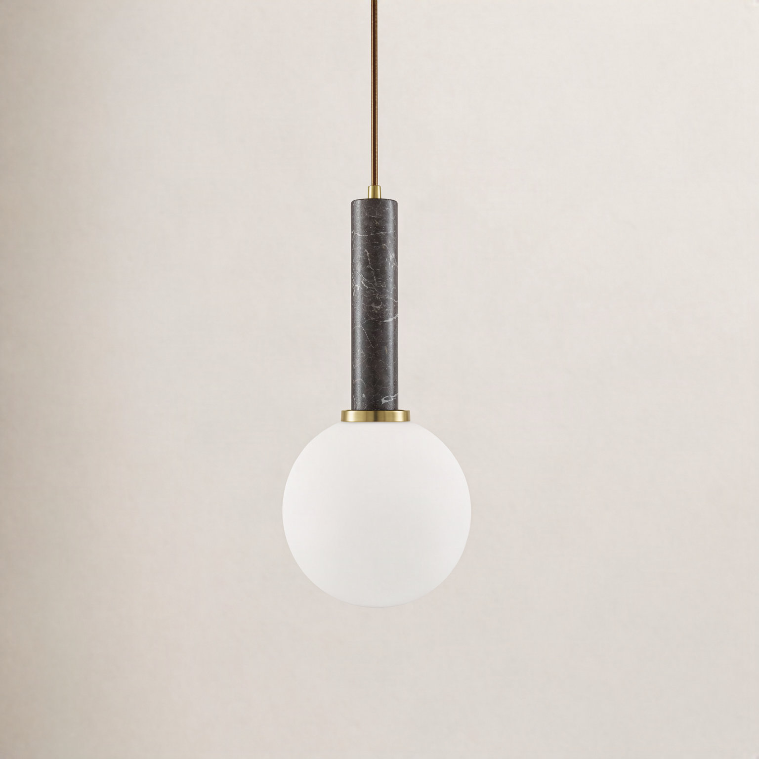 Single Light Pendant, Brown