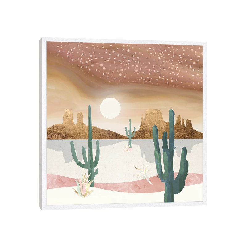 Honey Sky - Print on Canvas, White Framed, 45.72 cm H x 45.72 cm W