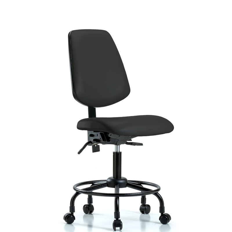 Eloise Drafting Chair, Not Included, Black, Casters