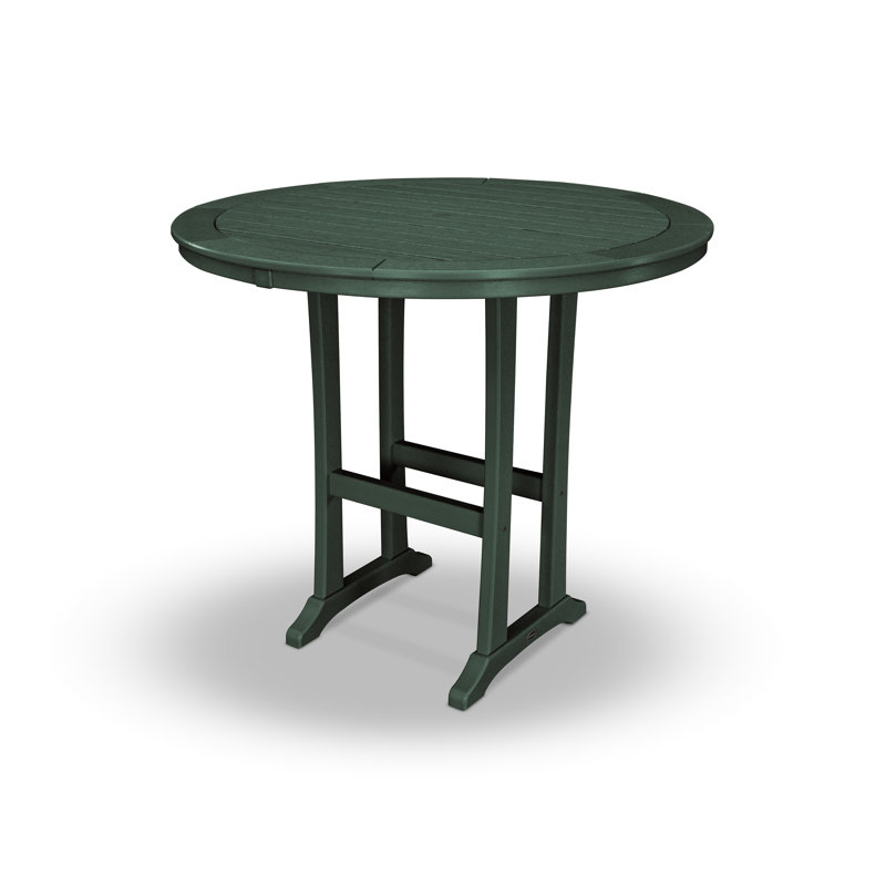 Table de bar Nautical Trestle, l 48 po x L 48 po x H 42 po, Vert