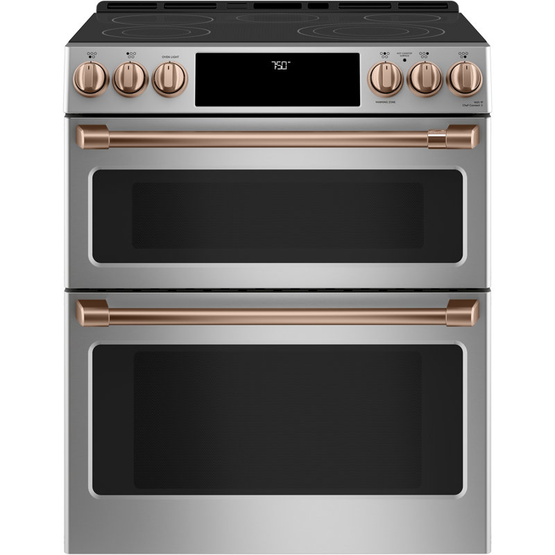 Front Control Electric Range Handle Kit, Brushed Copper
