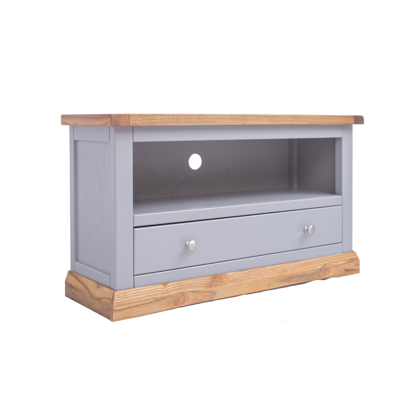 Abington TV Stand, Brown/Grey/Brown/Silver