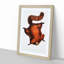 Brilliant Flying Squirrel Illustration by John Edward Gray - Picture Frame Painting Print-55513295-55513303
