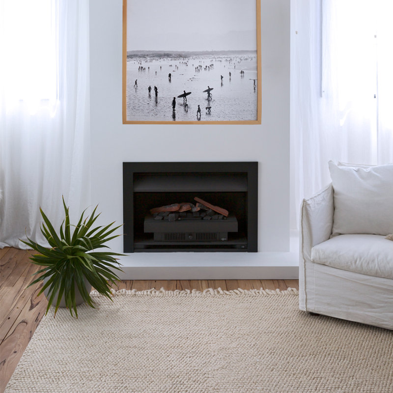 Karma Area Rug in Cream, Rectangle 9'10" x 13'1"