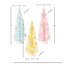 Flock Bristle Easter Tree With Eggs 10" 3 Assorted