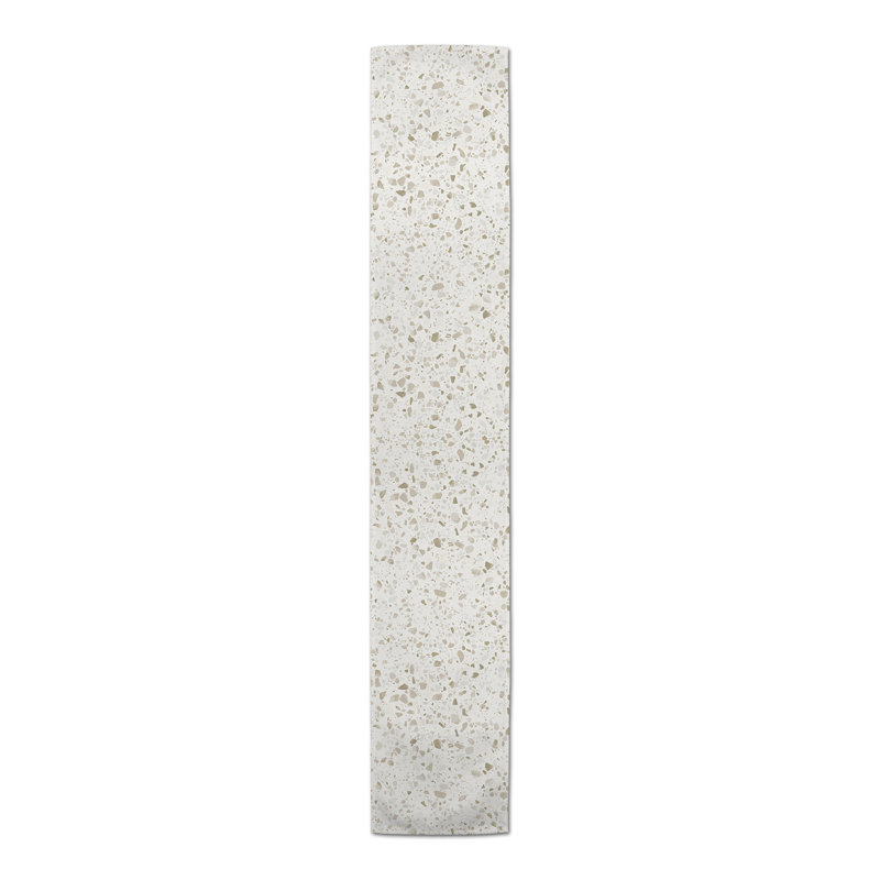 Chemin de table bleu Terrazzo 5, Brun clair