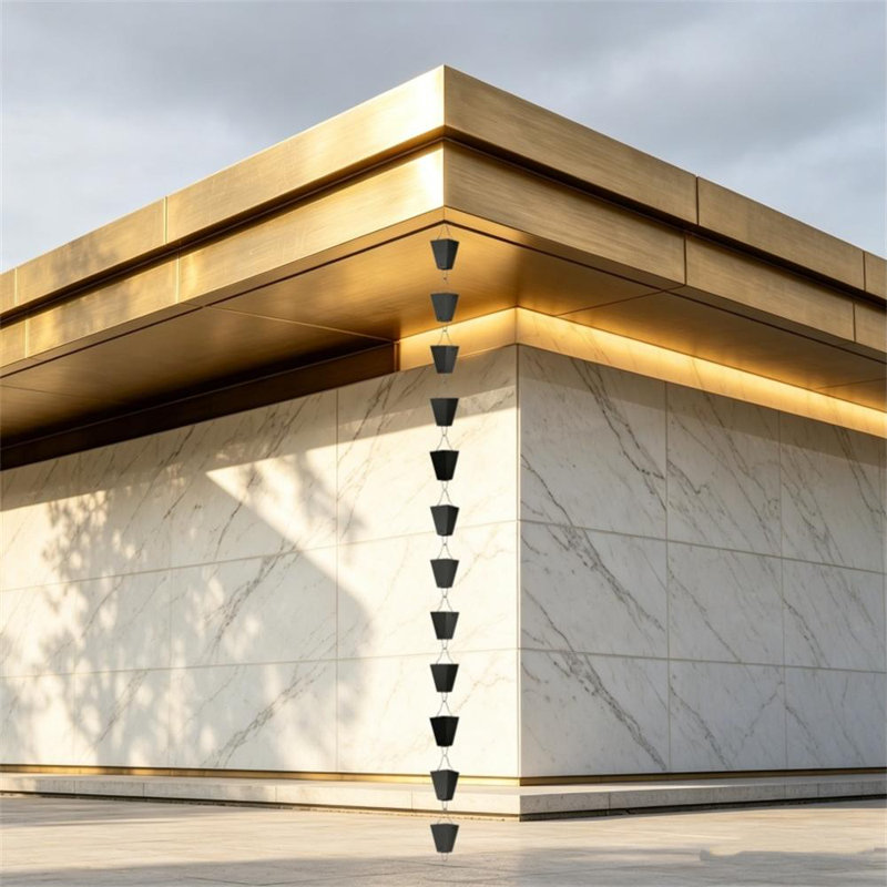 Metal No Subject Rain Chain