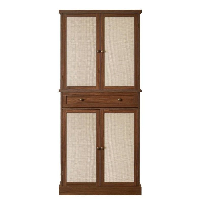 4 Door Cabinet with 1 Drawer (Walnut)