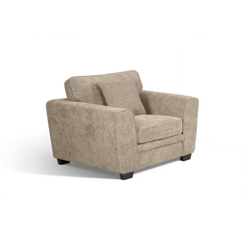 Hughey Upholstered Armchair, Beige
