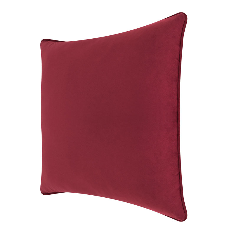 Coussin décoratif Sparkles Home | Housse en polyester et bourre en plumes | Doux et luxueux - 4 tailles, Velours bourgogne