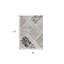 Tapis gris géométrique tissé à la machine 7 pi x 9 pi