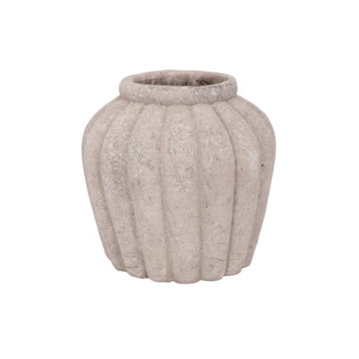 Terre cuite pot gris