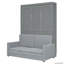 Lit escamotable mural Murphy avec coussin-107507791-107507792