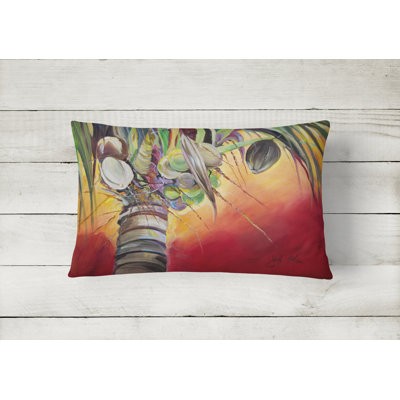 Sunset Outdoor Reversible Throw Pillow