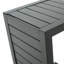 Table de patio grise - aluminium, eau extérieure et design attrayant