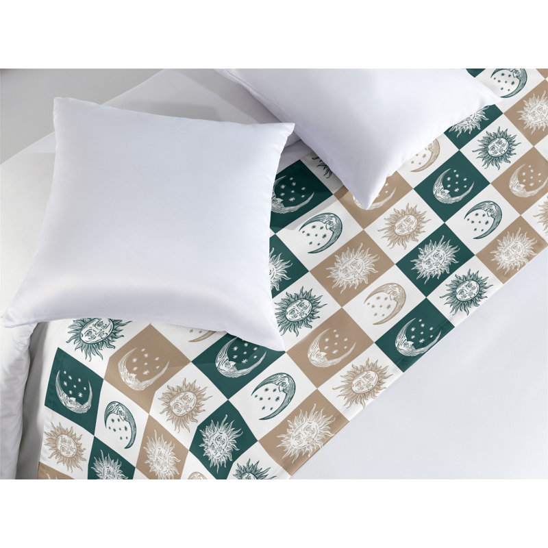 Foulard de lit Ambesonne Sun and Moon, Très grand lit