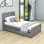 Lit plateforme simple avec lit gigogne