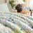 Boho Floral Green Botanical Comforter Set With Colourful Flower Print Pattern Soft Comfortable And Lightweight Microfiber Bedding Set-110734360