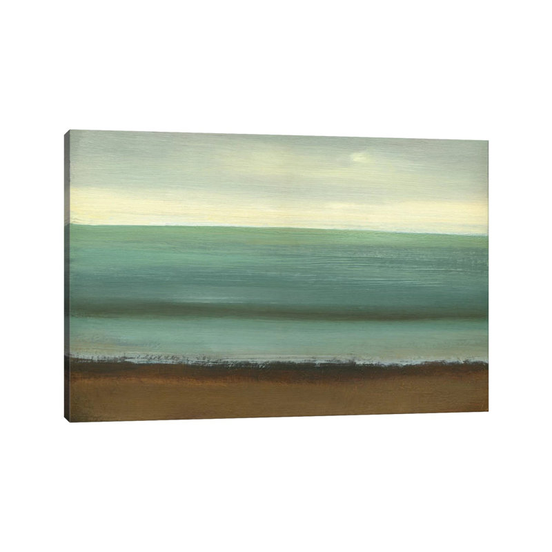Calm Sea by Caroline Gold - Wrapped Canvas Painting, 20.32cm H x 30.48cm W x 1.91cm D
