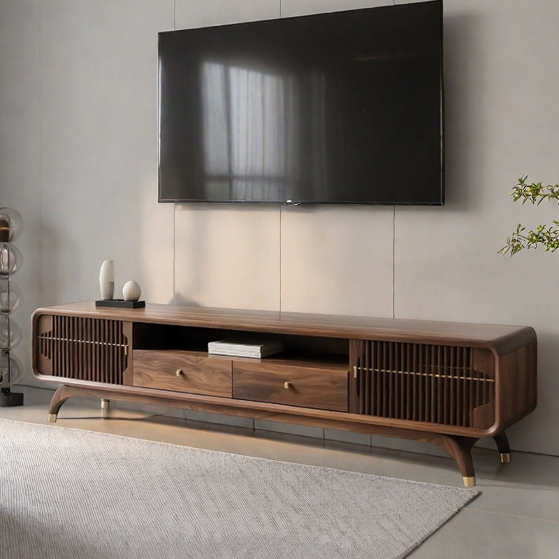 Nouveau meuble télé de style chinois rétro, H 18,11 po x L 86,61 po x l 14,96 po