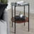 Glass Top End Table