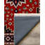 Tapis bourgogne en coton et polyester à imprimé numérique Zaria Collection-1922762581