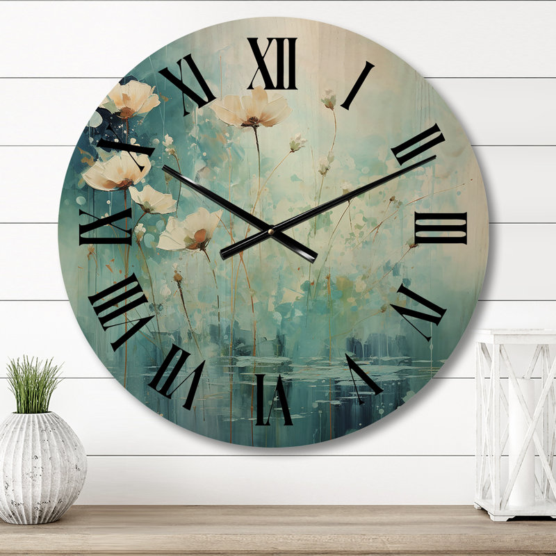 Horloge murale en bois massif Minori, Petit