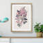 Redleaf Rose Flowers Illustration - Picture Frame Painting Print-55598182-55598178