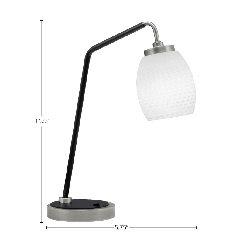 59-6-Metal Desk Lamp, Graphite/Matte Black