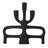 Arcline 11" Black Aluminum Taper Candle Holder