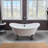 59" x 28" Clawfoot Soaking Acrylic Bathtub-51226569-61051264