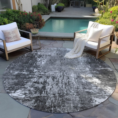 Karsyn Washable Abstract Indoor / Outdoor Rug