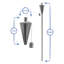 Harbour Housewares - 2x Garden Flame Torches - Metal Cone Design-75082613